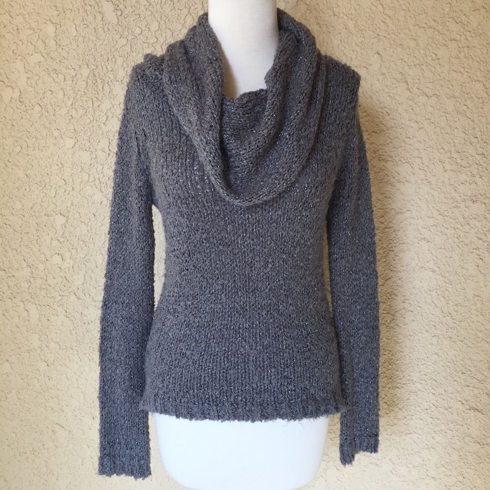 Chelsea & Violet Knit Silver Gray Sweater XS‎